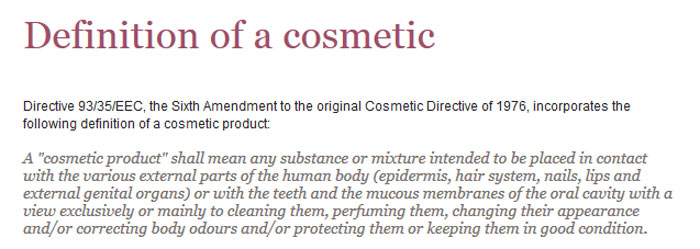 cosmetic definition ctpa