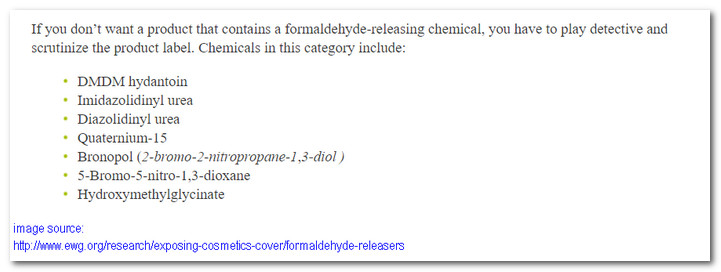 formaldehyde releaers