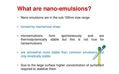 nano emulsions