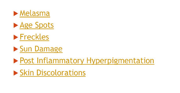 Common types of pigmentation