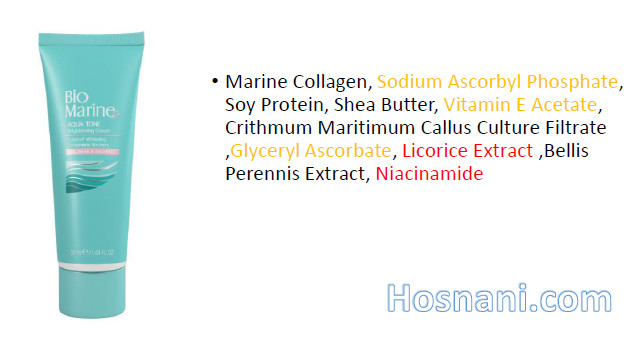 biomarine aqua tone licorice extract niacinamide sodium ascorbyl phosphate