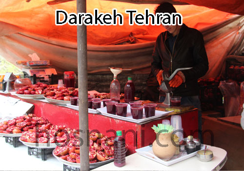 pommegranade juice in Darakeh