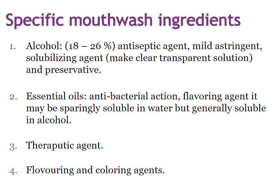 mouth was ingredients