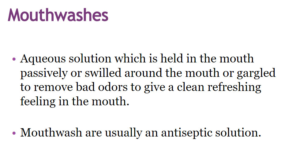 mouthwashes