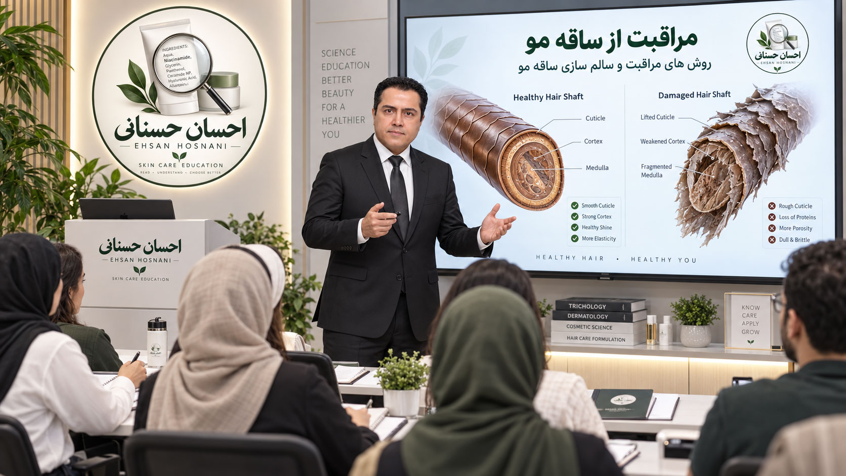 آموزش مراقبت از ساقه مو