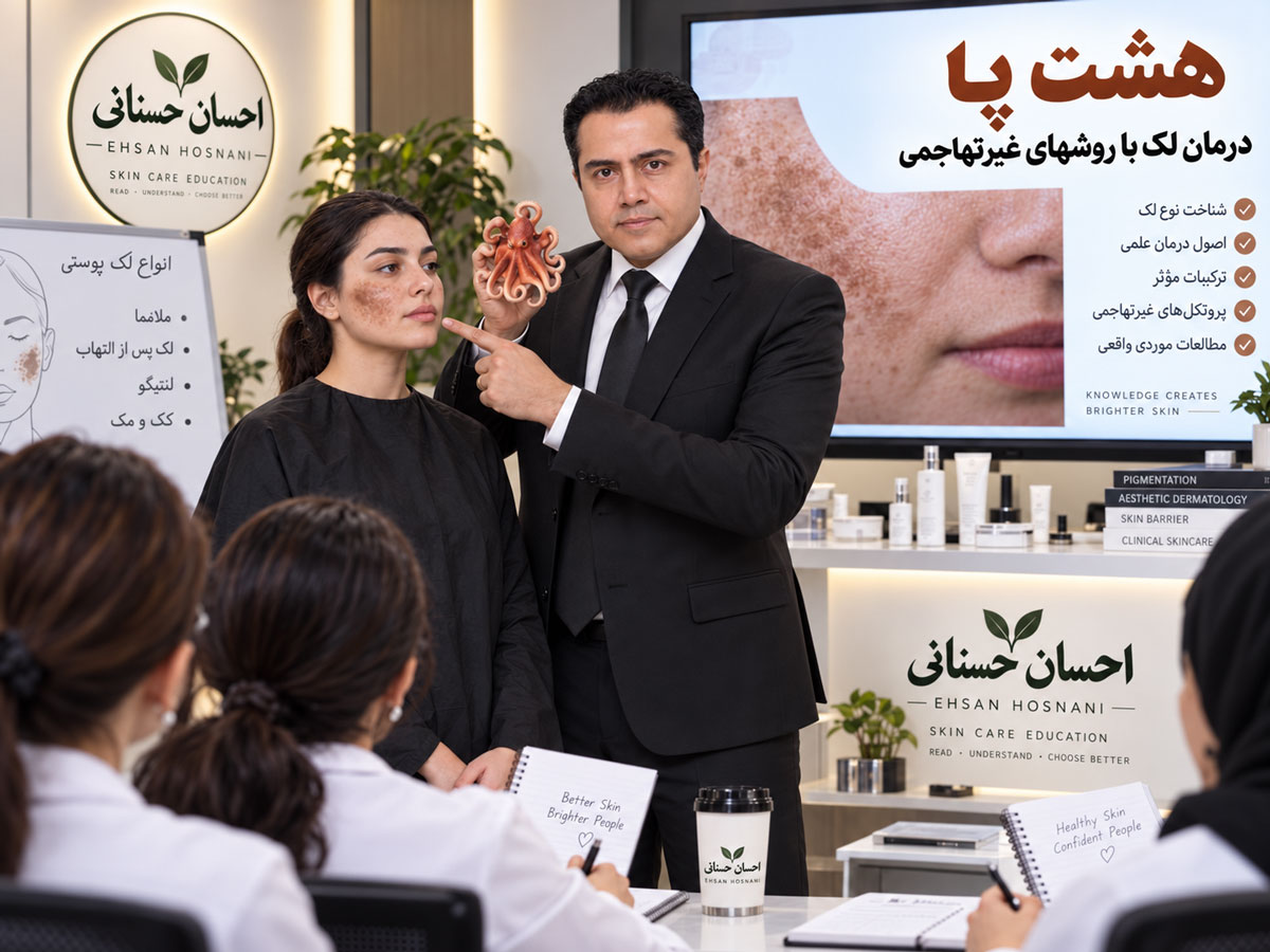 آموزش درمان لک:  هشت پا
